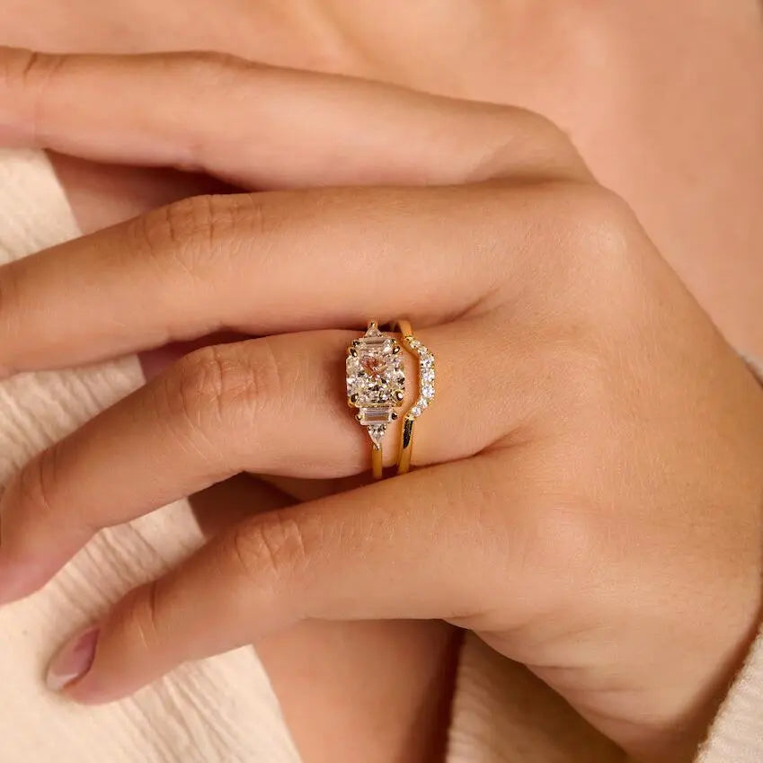 Crushed Ice Square Ring Objkts