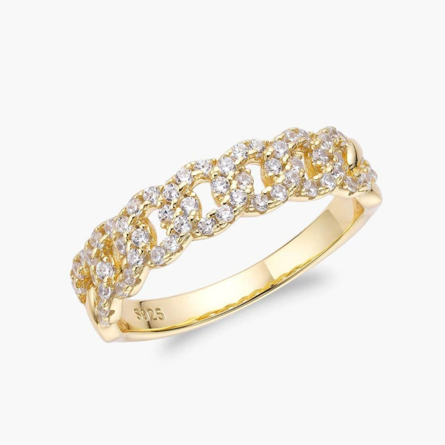 Pavé Curb Chain Ring Objkts