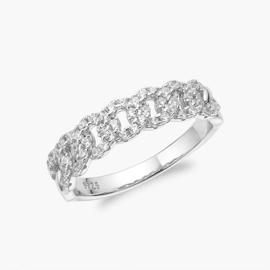 Pavé Curb Chain Ring Objkts