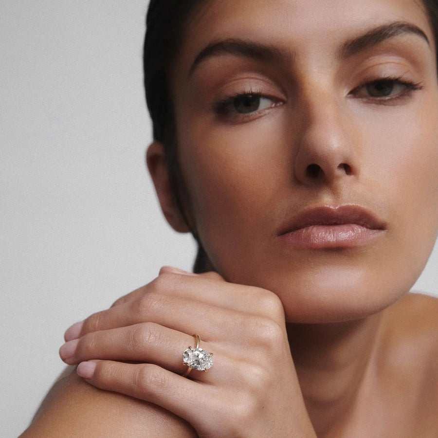 Aurora Ring 925 Sterling Silver, 18K Gold