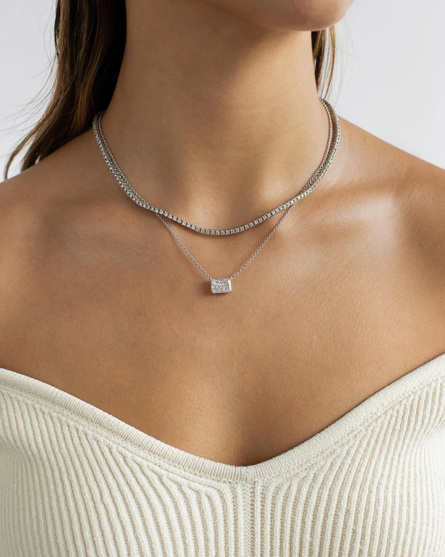 East West Radiant Pendant Necklace JW