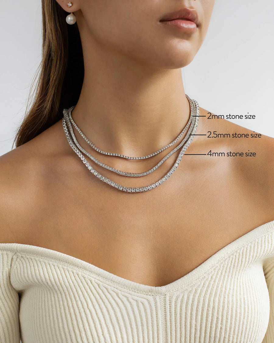 Tennis Necklace (2.5mm) JW