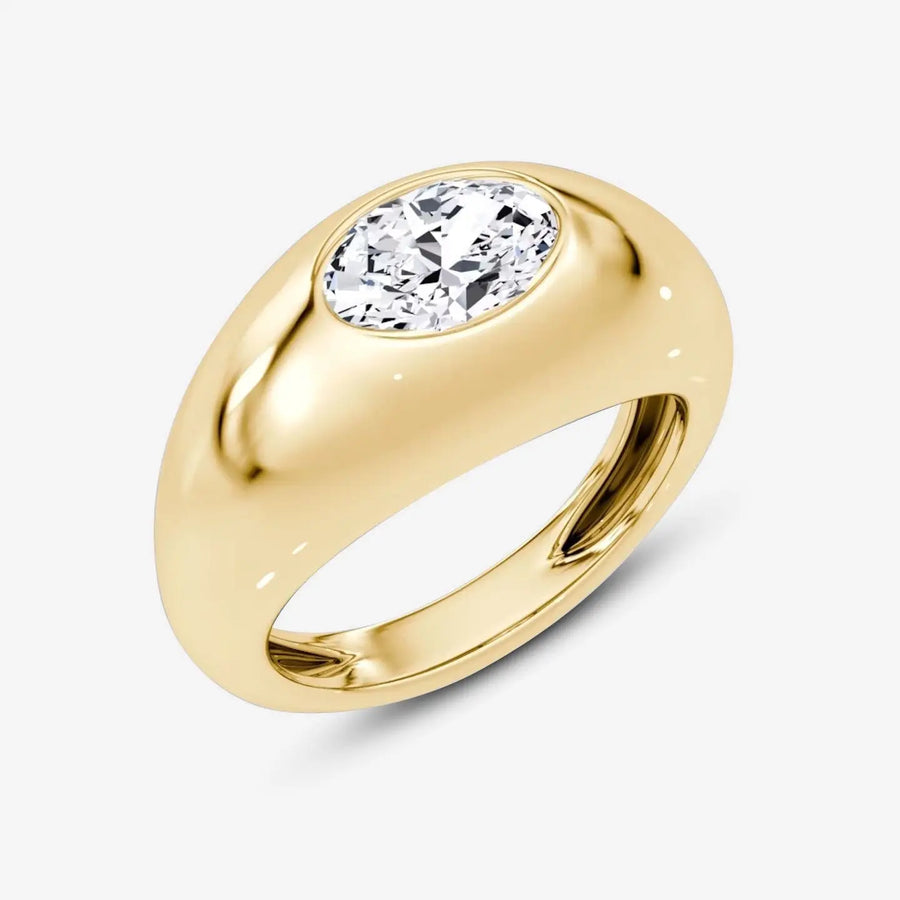 Belisse Ring 925 Sterling Silver, 18K Gold