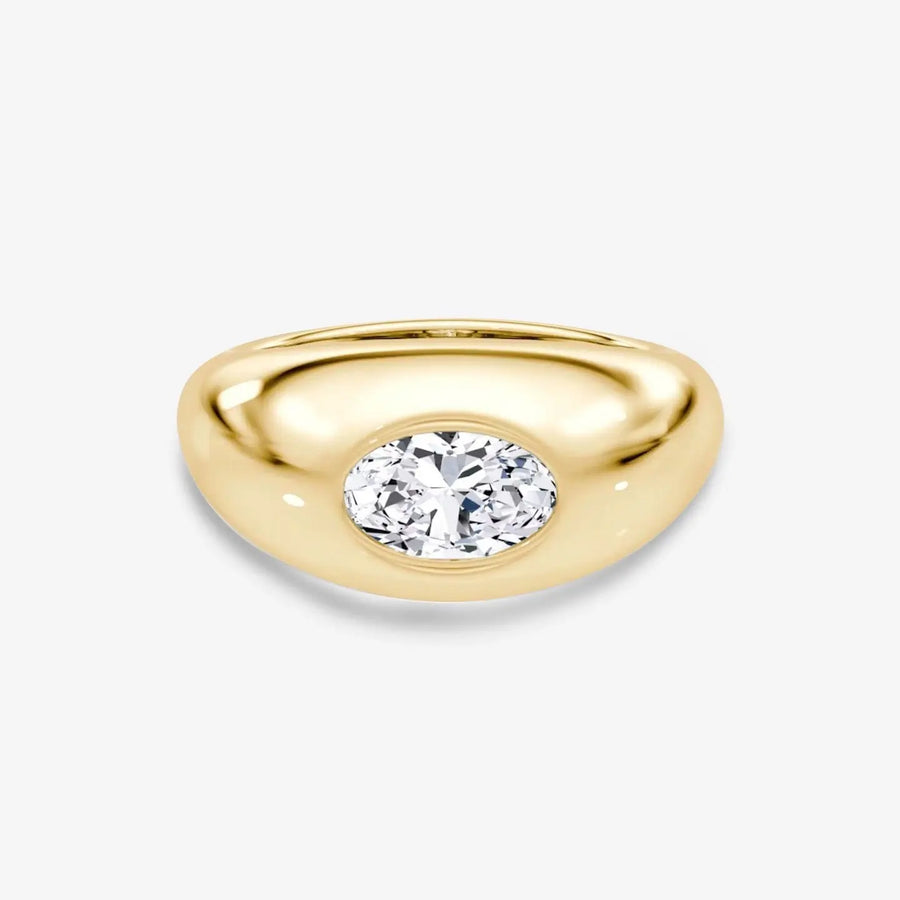 Belisse Ring 925 Sterling Silver, 18K Gold