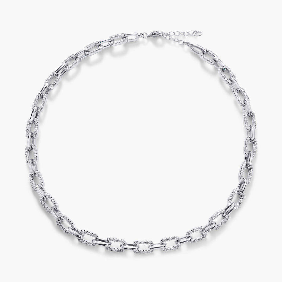 Halb Pavé Kettenglied Choker JW