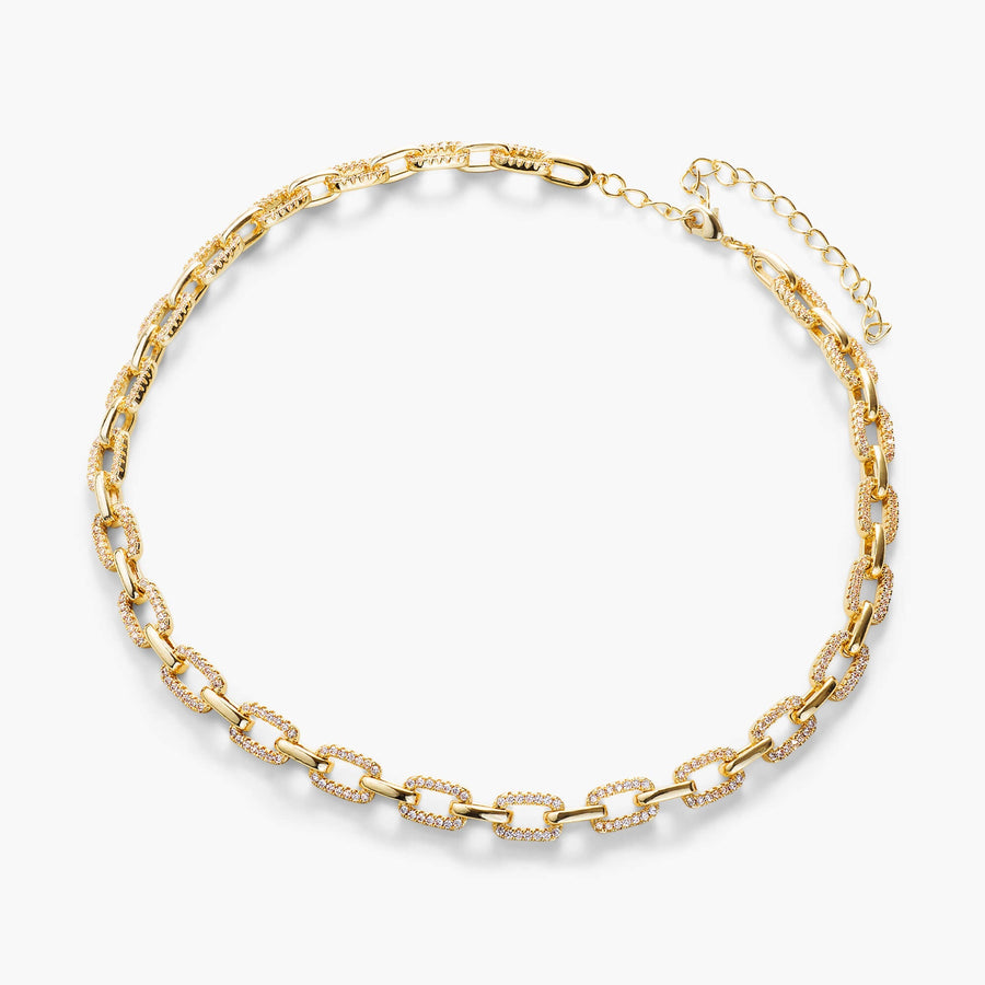 Halb Pavé Kettenglied Choker JW