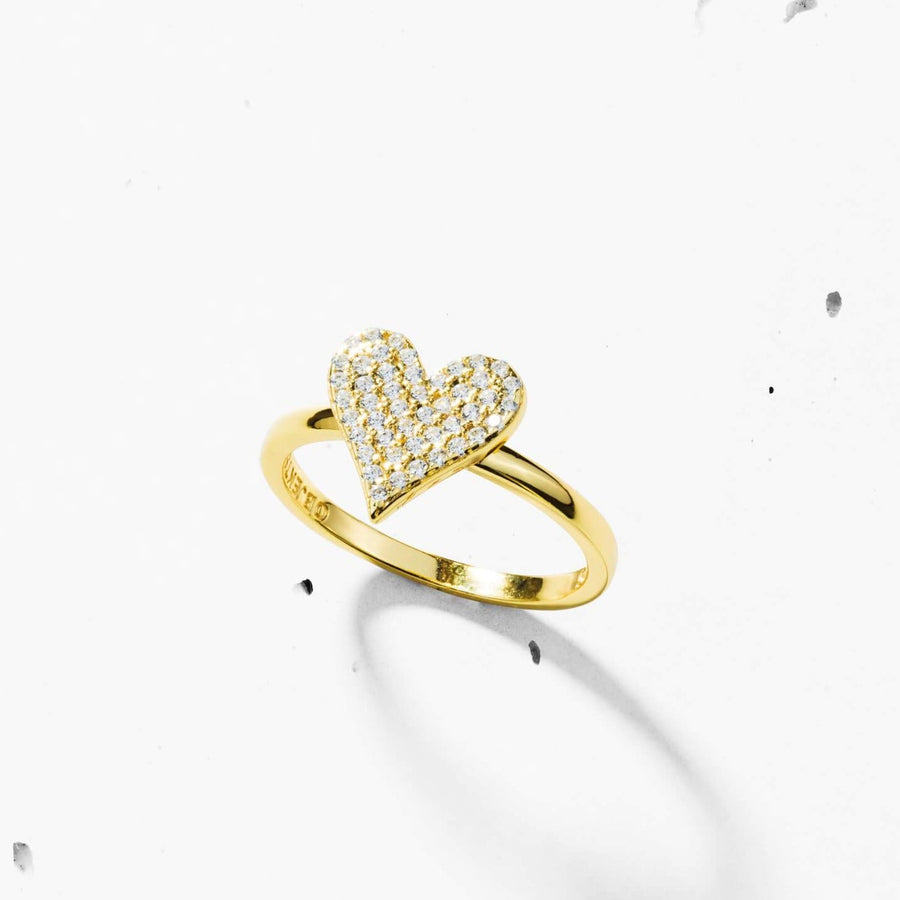 Pave Heart Ring Objkts