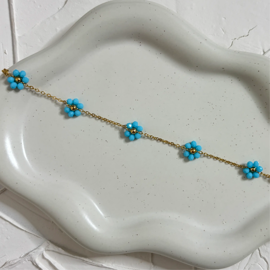 Blumenarmband [BLAU] EYLIA JEWELS