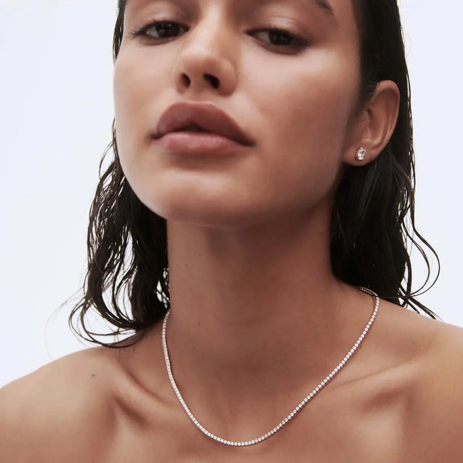 Serena Tenniskette 925 Sterling Silver, 18K Gold