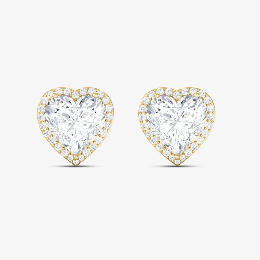 Liebes Ohrringe 925 Sterling Silver, 18K Gold