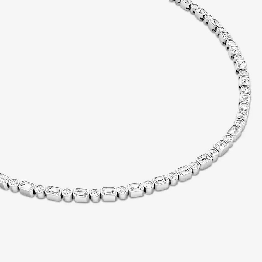 Rubielle Halskette 925 Sterling Silver, 18K Gold