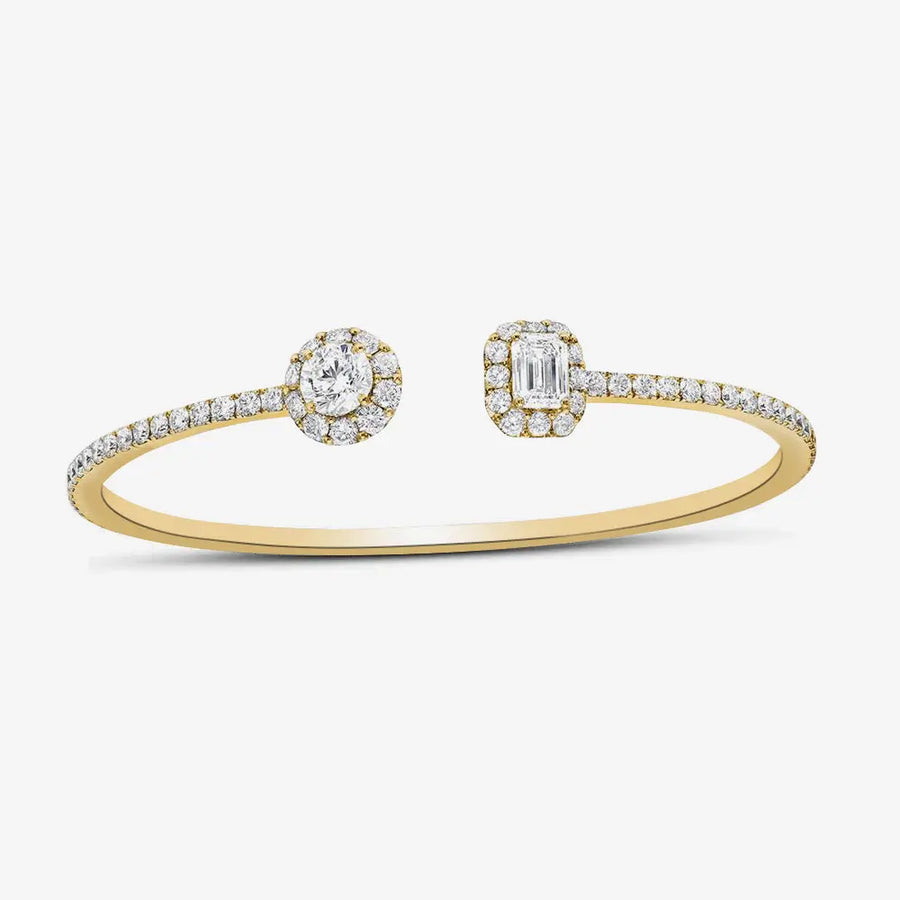 Flieder-Armband 925 Sterling Silver, 18K Gold
