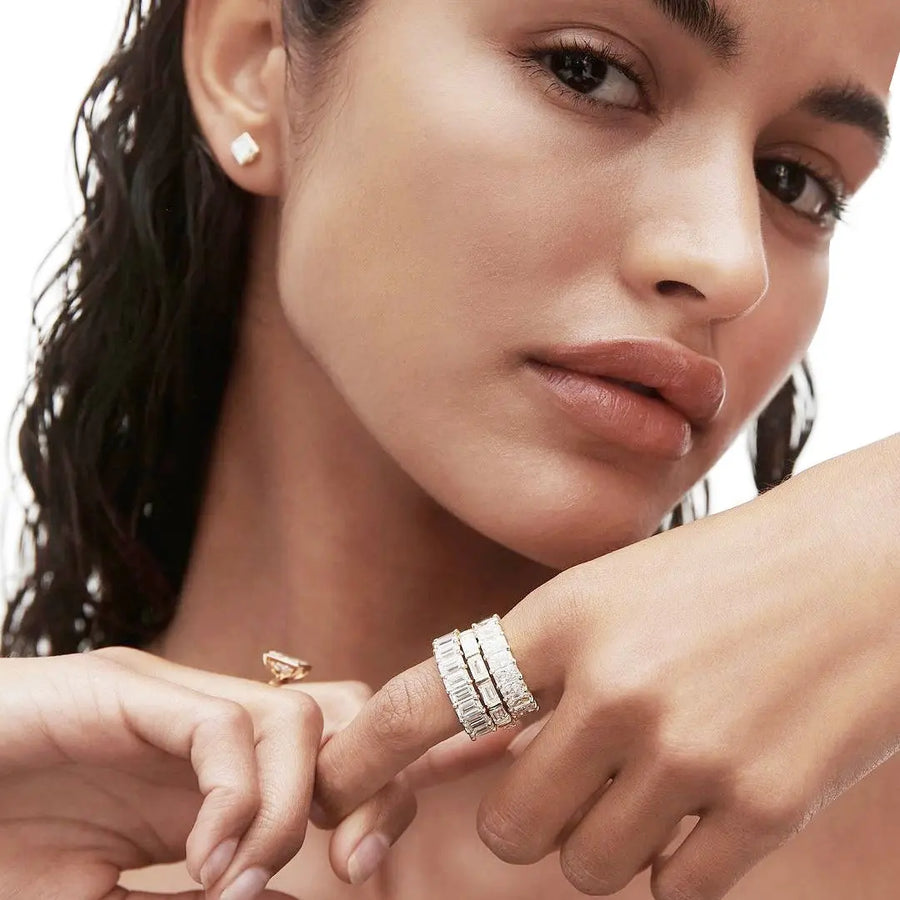 Brigitte Ohrringe 925 Sterling Silver, 18K Gold