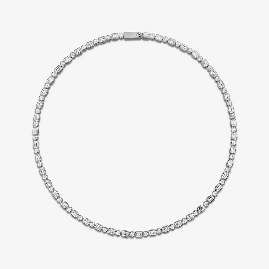 Rubielle Halskette 925 Sterling Silver, 18K Gold