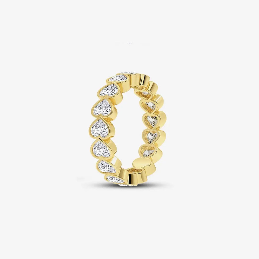 Lovelle Bandring 925 Sterling Silver, 18K Gold