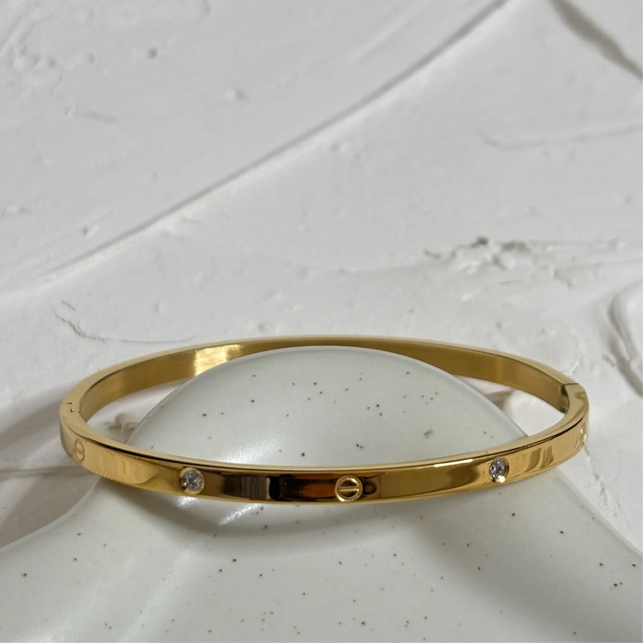 Armband C-förmig mit Diamant [GOLD] EYLIA JEWELS