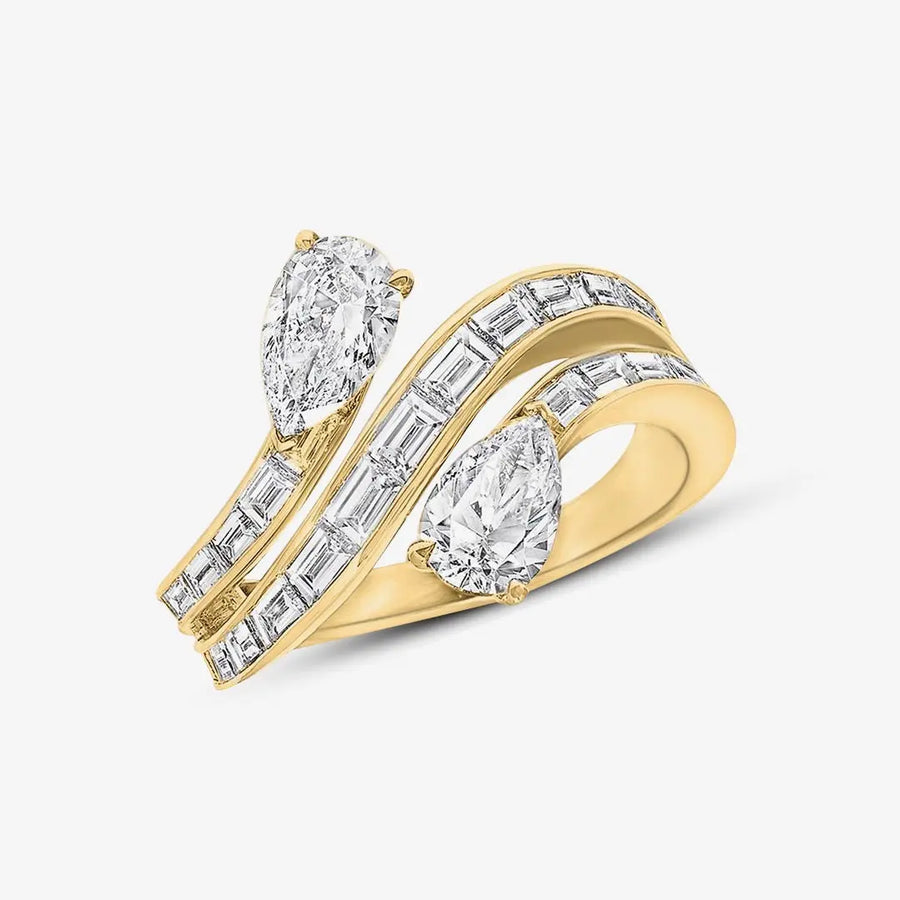 Mairelle Ring 925 Sterling Silver, 18K Gold