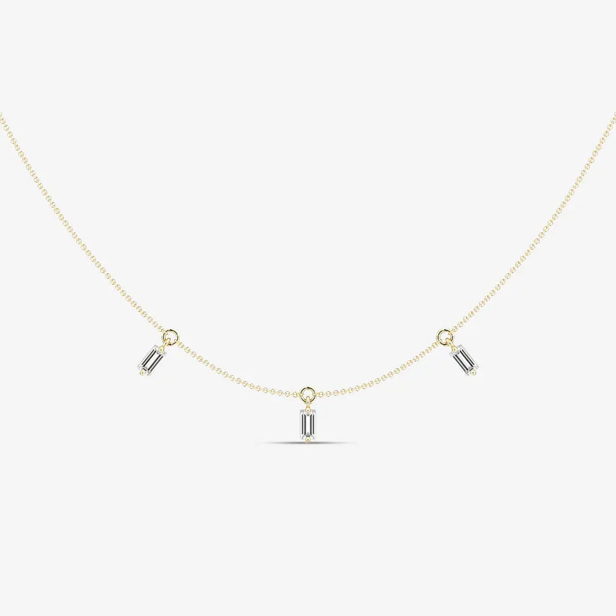 Serenity Halskette 925 Sterling Silver, 18K Gold