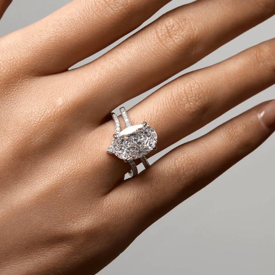 Pavé Wishbone V | Stacking Ring Objkts