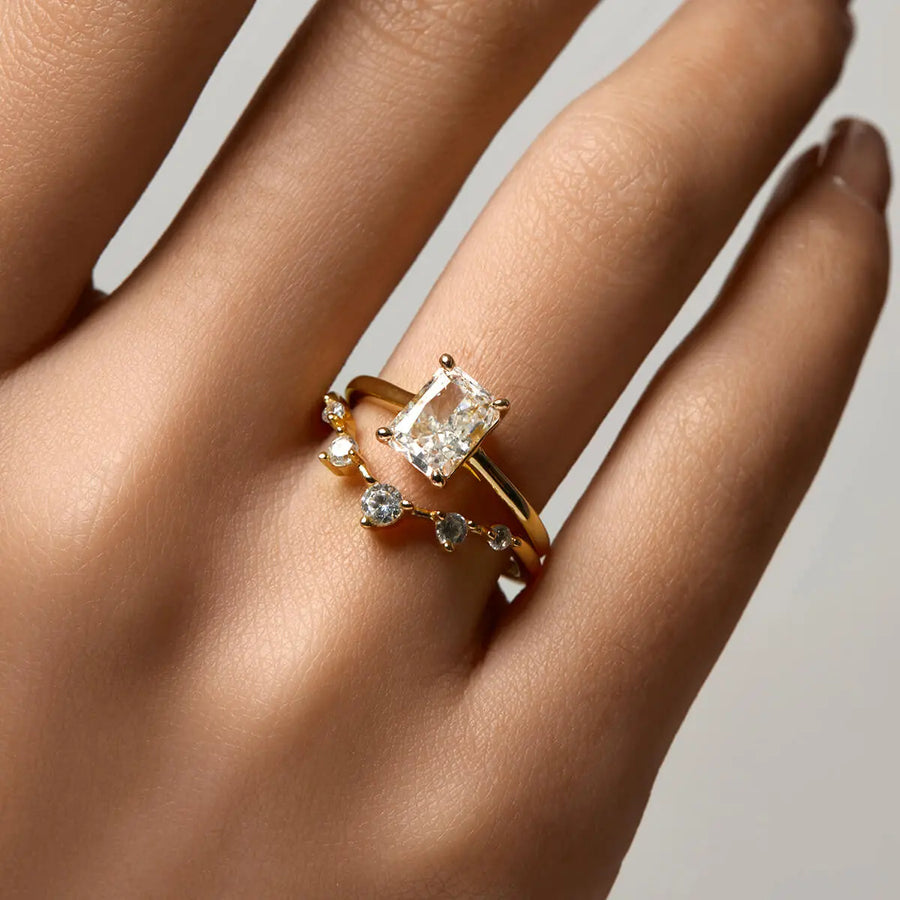 Brilliant Round Wishbone | Stacking Ring Objkts