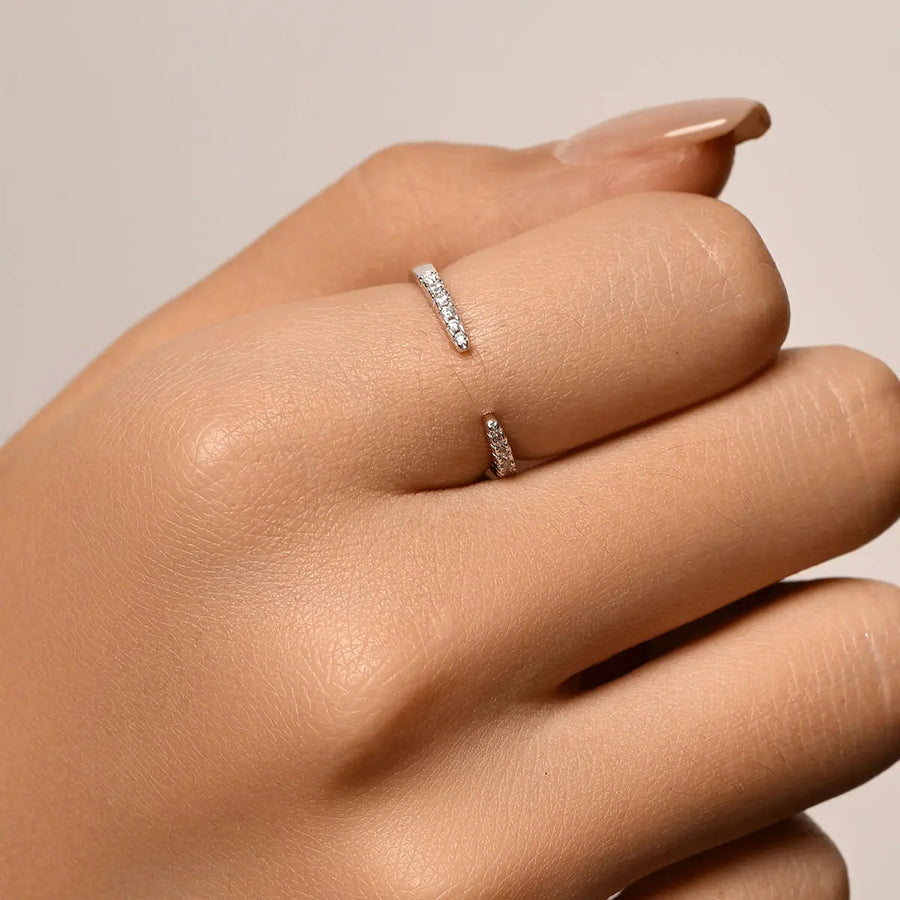 Open Pavé Stacking Ring Objkts