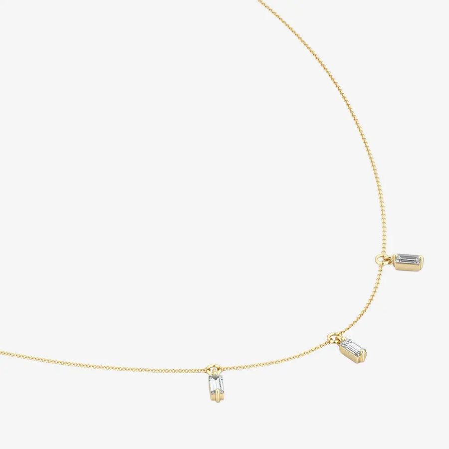 Serenity-Halskette 925 Sterling Silver, 18K Gold