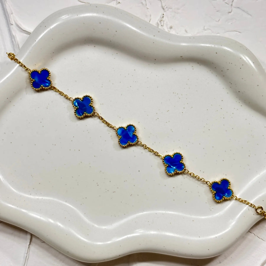 Armband Kleeblatt [BLAU] EYLIA JEWELS