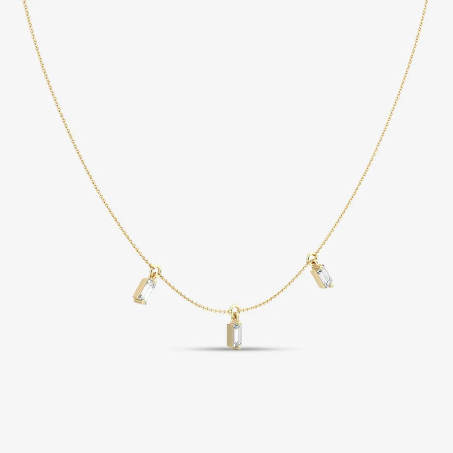 Serenity-Halskette 925 Sterling Silver, 18K Gold