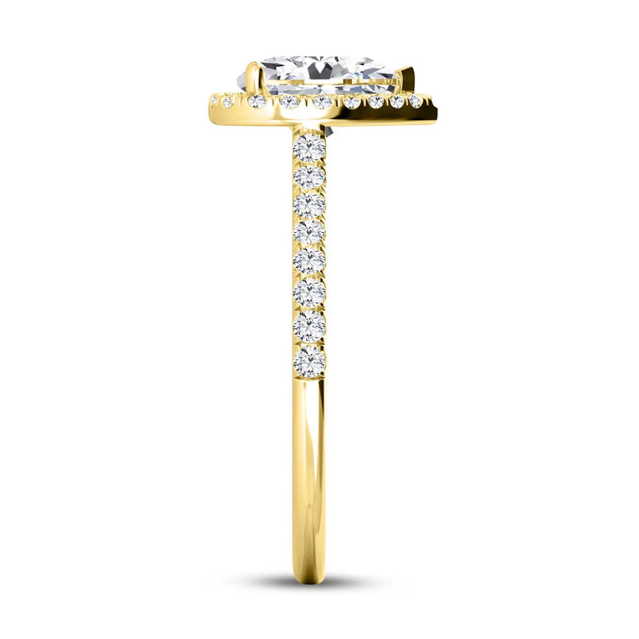 Liebesring 925 Sterling Silver, 18K Gold