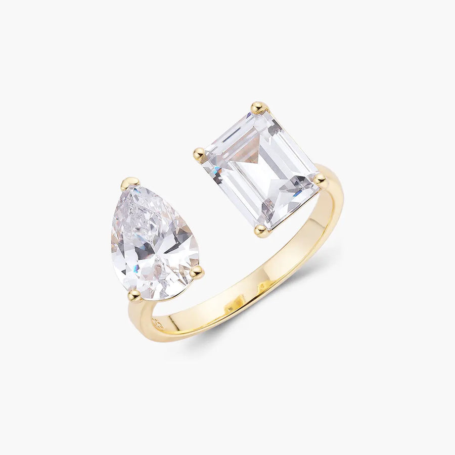 Emerald X Pear Open Ring Objkts