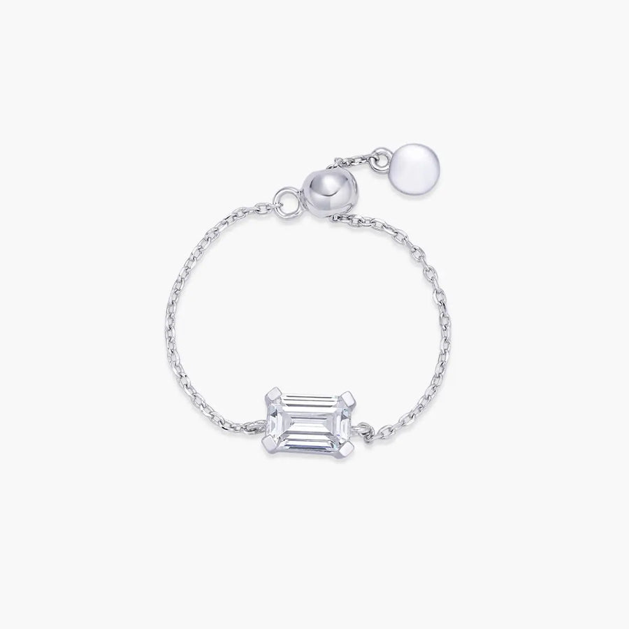 Dainty Emerald Chain Ring Objkts