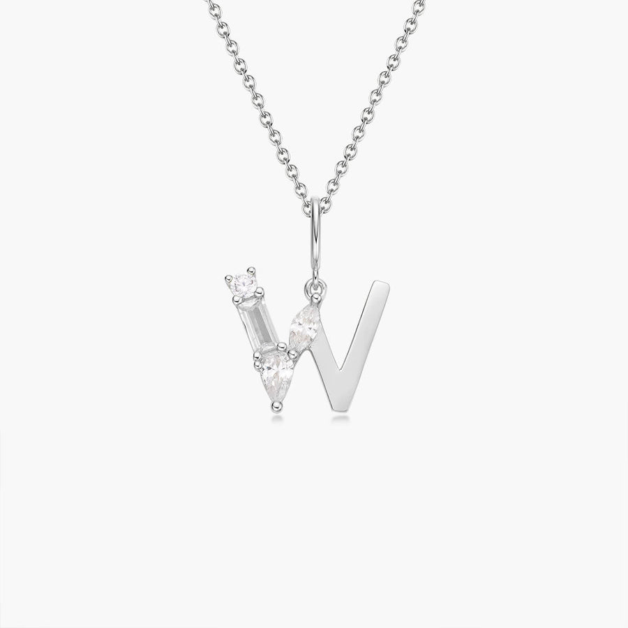Initialhalskette | Platin JW