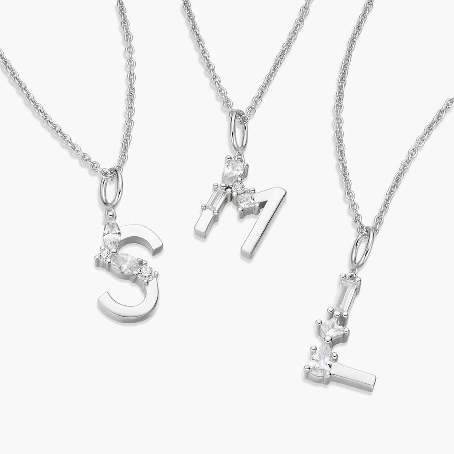 Initialhalskette | Platin JW
