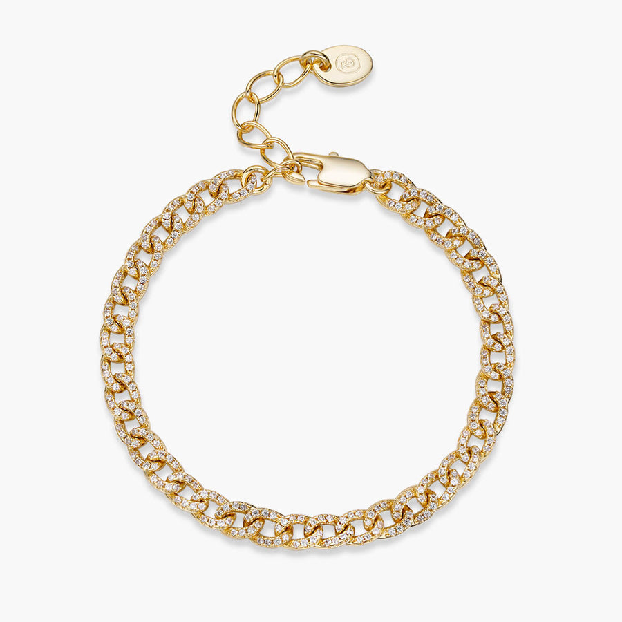 Pavé Mini Curb Chain Bracelet JW