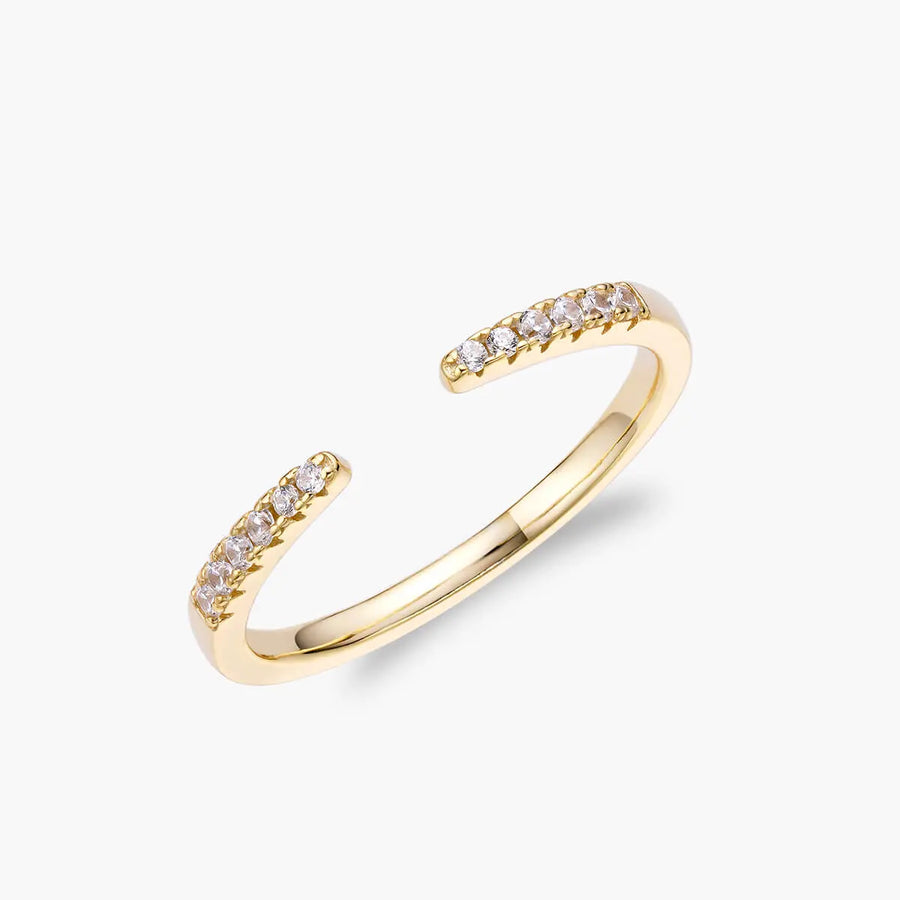 Open Pavé Stacking Ring Objkts