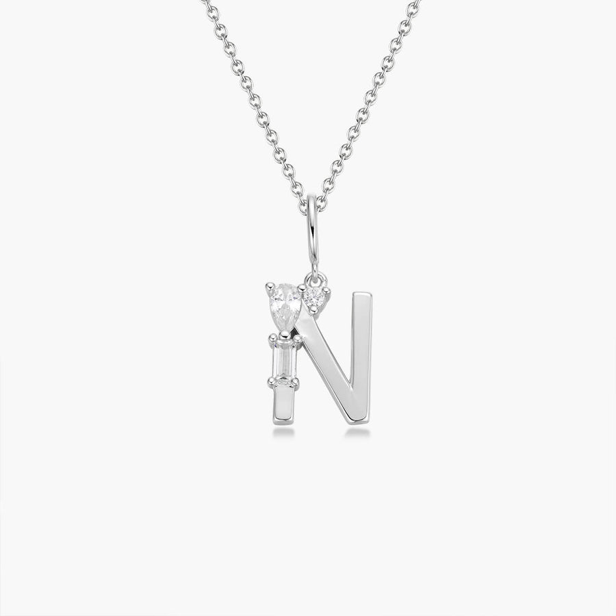 Initialhalskette | Platin JW