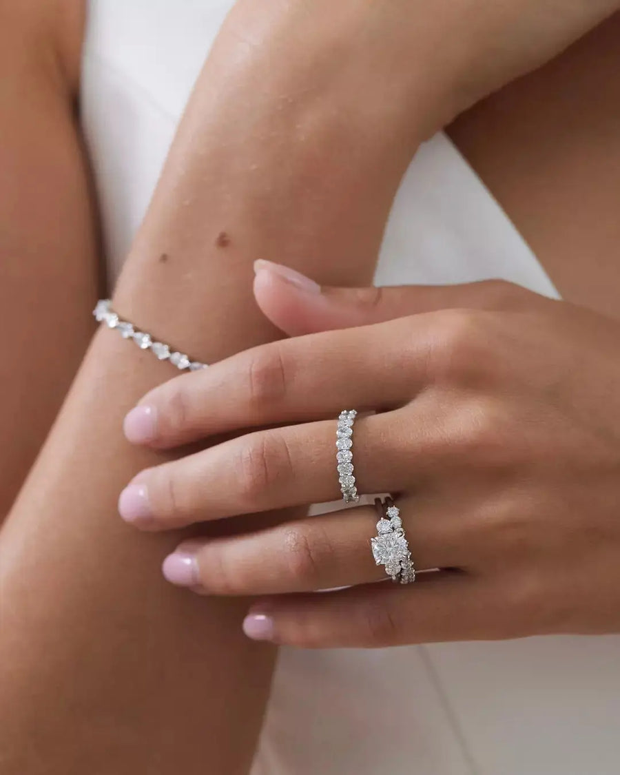 Mirelle Ring 925 Sterling Silver, 18K Gold