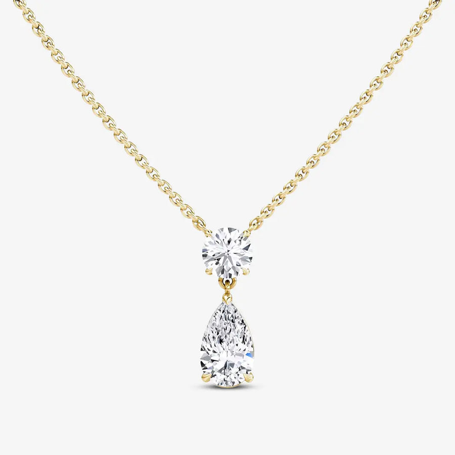 Adorée Halskette 925 Sterling Silver, 18K Gold