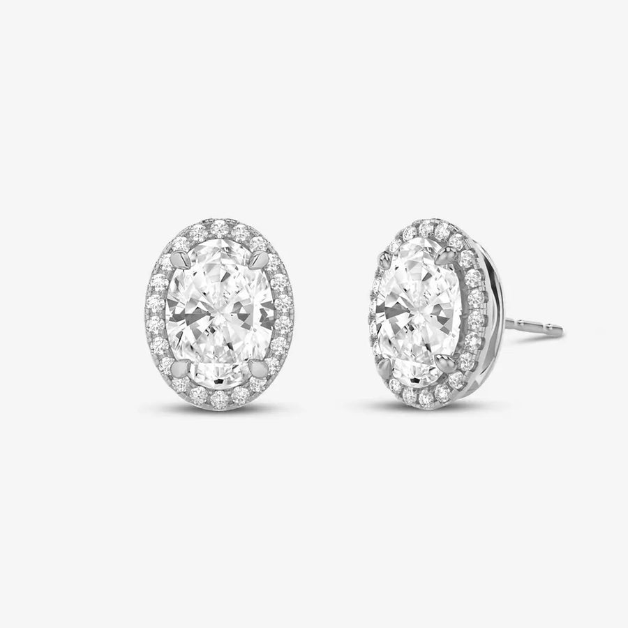 Aria Steckerohrringe 925 Sterling Silver, 18K Gold