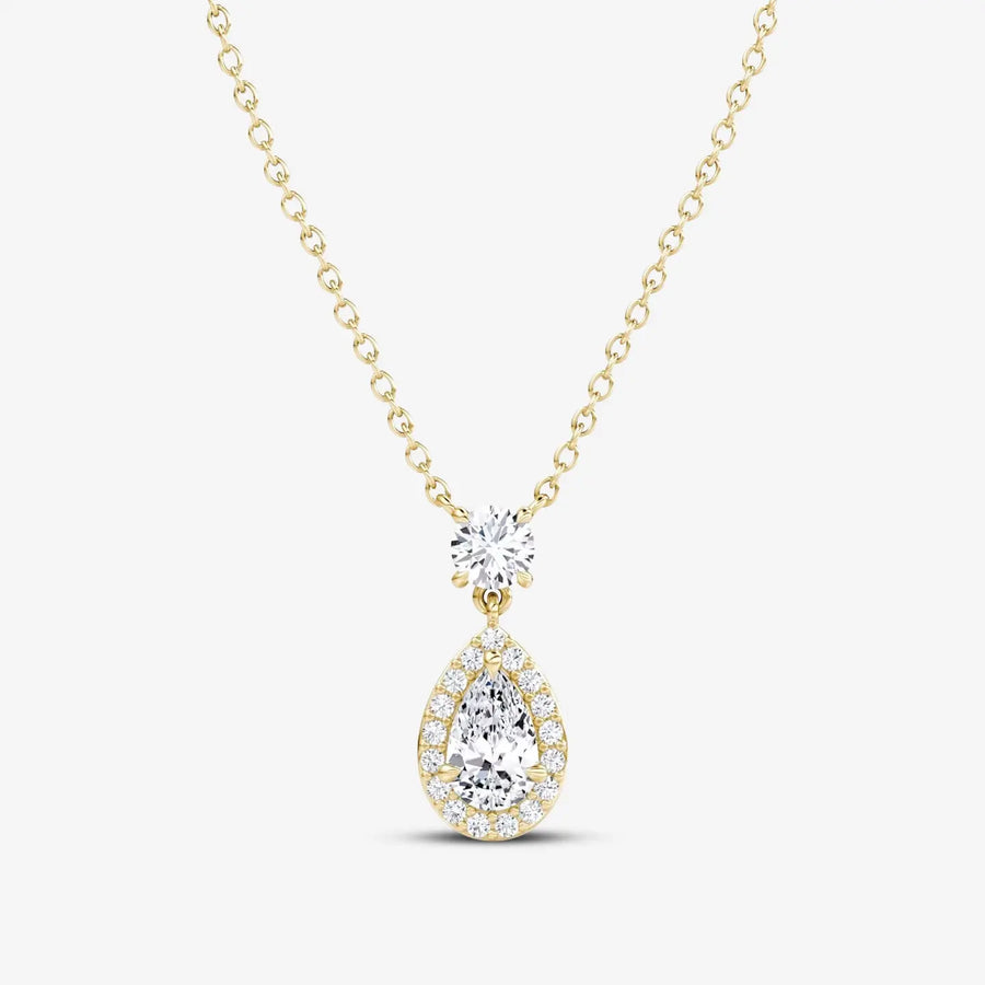 Engelsanhänger-Kette 925 Sterling Silver, 18K Gold