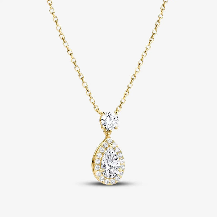 Engelsanhänger-Kette 925 Sterling Silver, 18K Gold