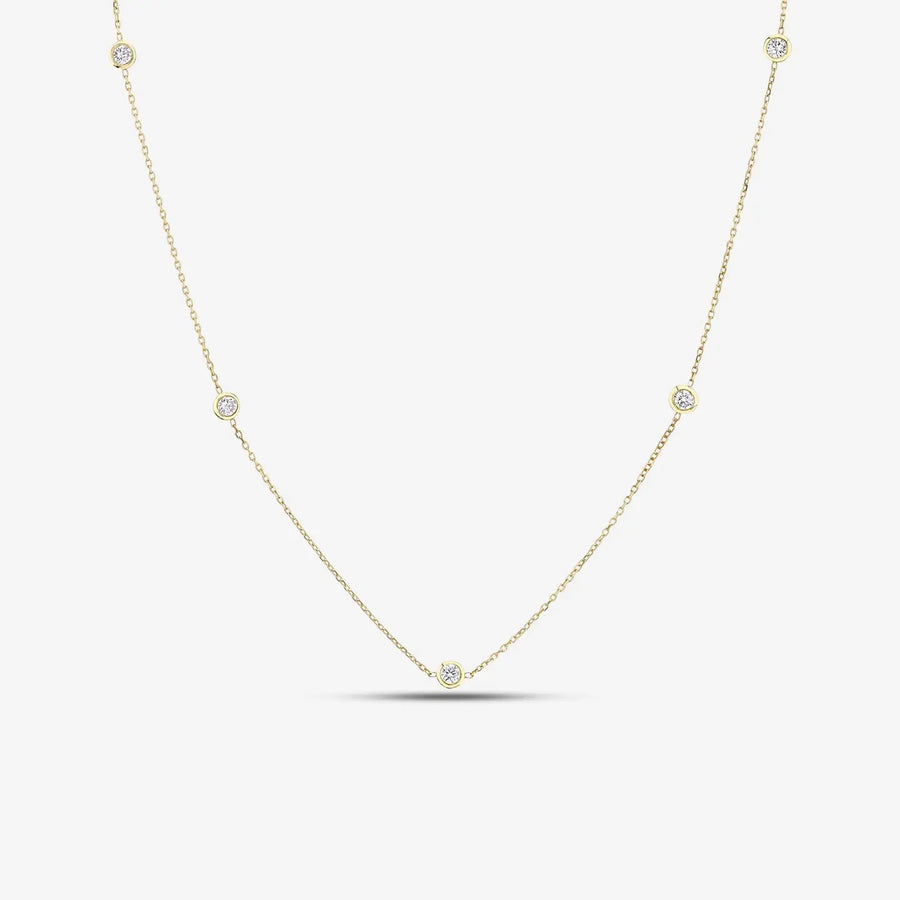 Elysar Halskette 925 Sterling Silver, 18K Gold