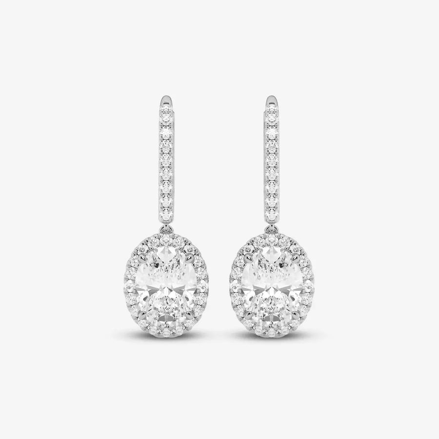 Brillanz Ohrringe 925 Sterling Silver, 18K Gold