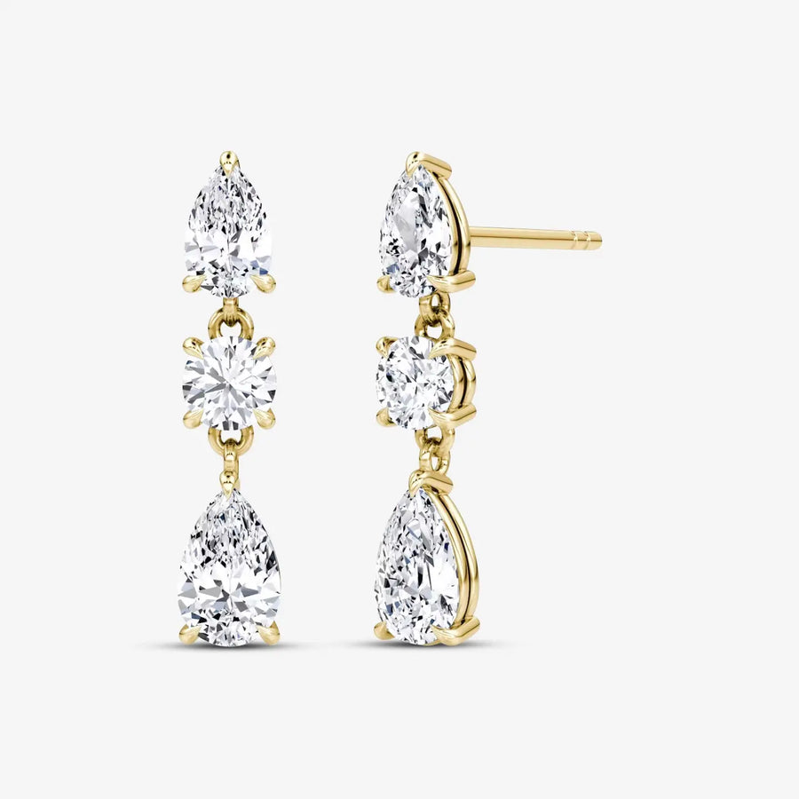 Lyanna Ohrringe 925 Sterling Silver, 18K Gold
