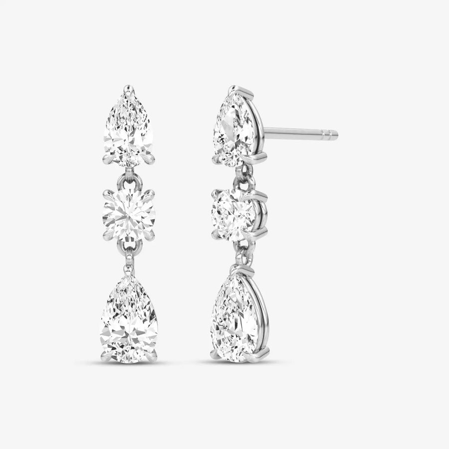 Lyanna Ohrringe 925 Sterling Silver, 18K Gold