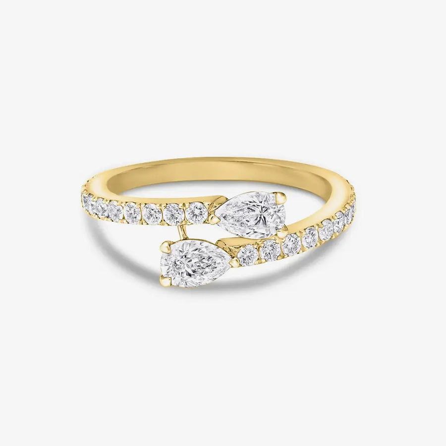 Amira Ring 925 Sterling Silver, 18K Gold