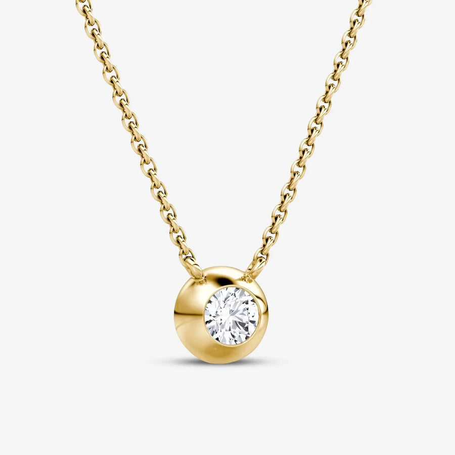 Belisse-Halskette 925 Sterling Silver, 18K Gold