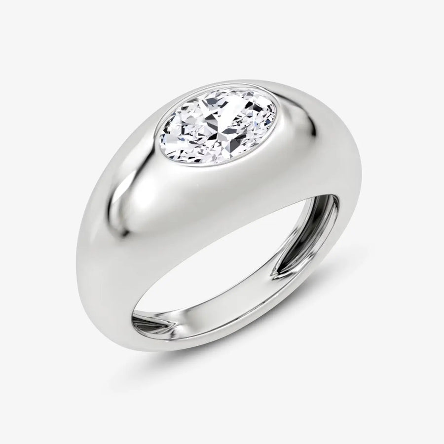 Belisse Ring 925 Sterling Silver, 18K Gold