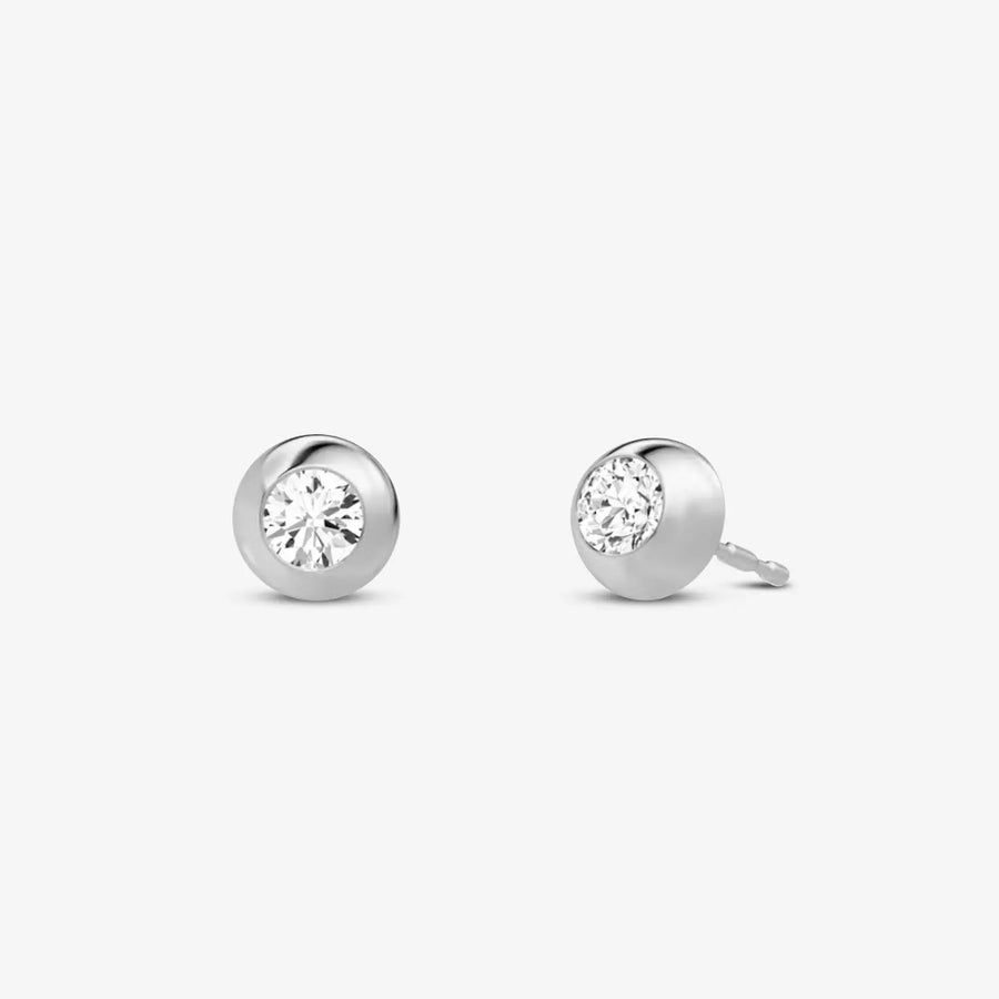 Belisse Stecker-Ohrringe 925 Sterling Silver, 18K Gold