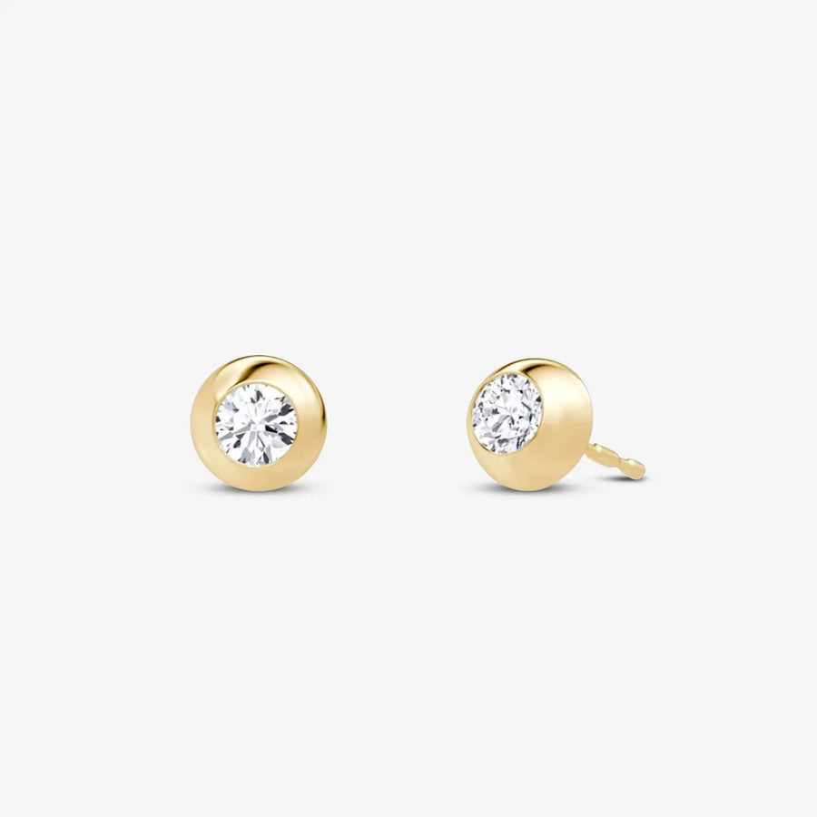 Belisse Ohrstecker 925 Sterling Silver, 18K Gold